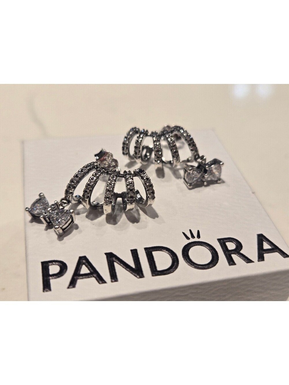 Pandora bridgerton earring bow climber s925 ale